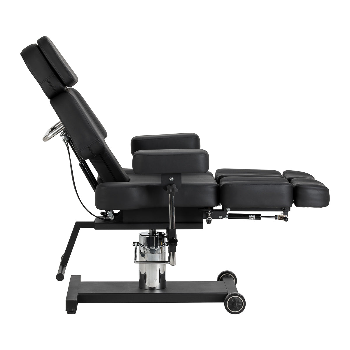 Fotel hydrauliczny do tatuażu Pro Ink 605 płynna regulacja czarny