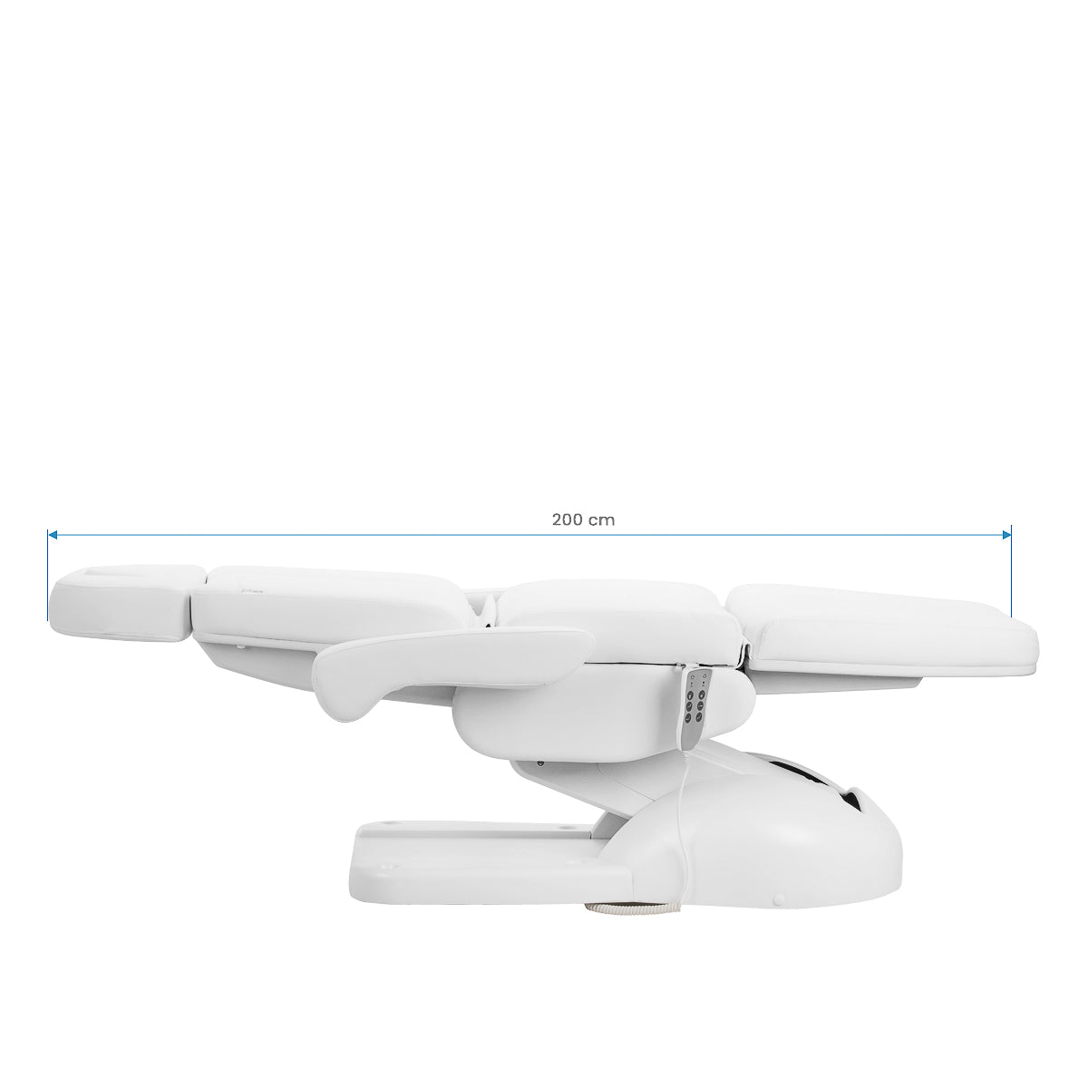 Fotel kosmetyczny elektr. Azzurro Lux 3m biały