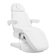 Fotel kosmetyczny elektr. Azzurro Lux 4m biały z kołyską