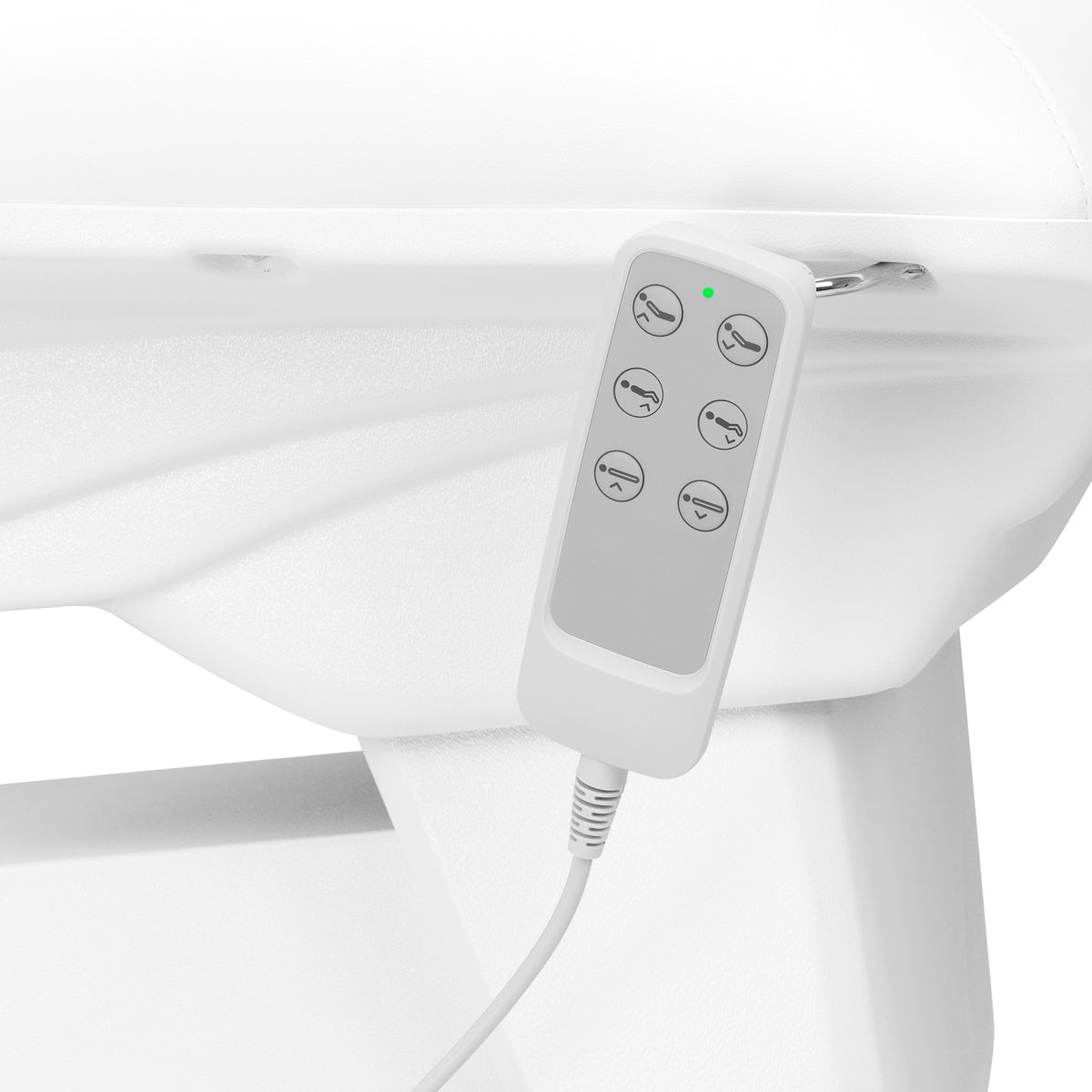 Fotel kosmetyczny elektryczny Sillon Basic 3 siln. obrotowy biały
