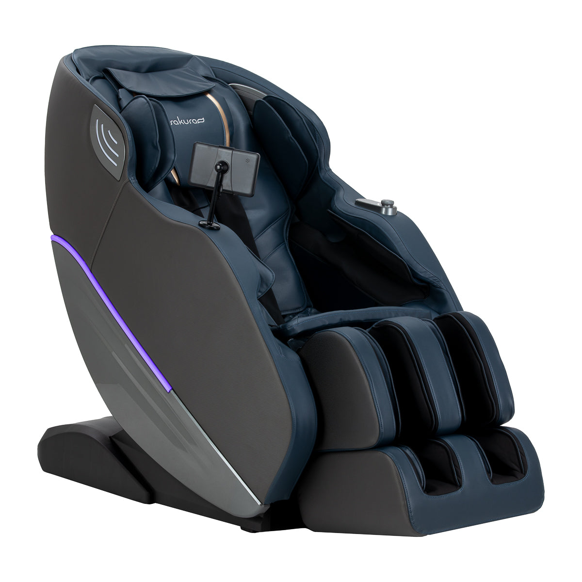 Fotel masujący Sakura Maximus 809 3D szaro niebieski