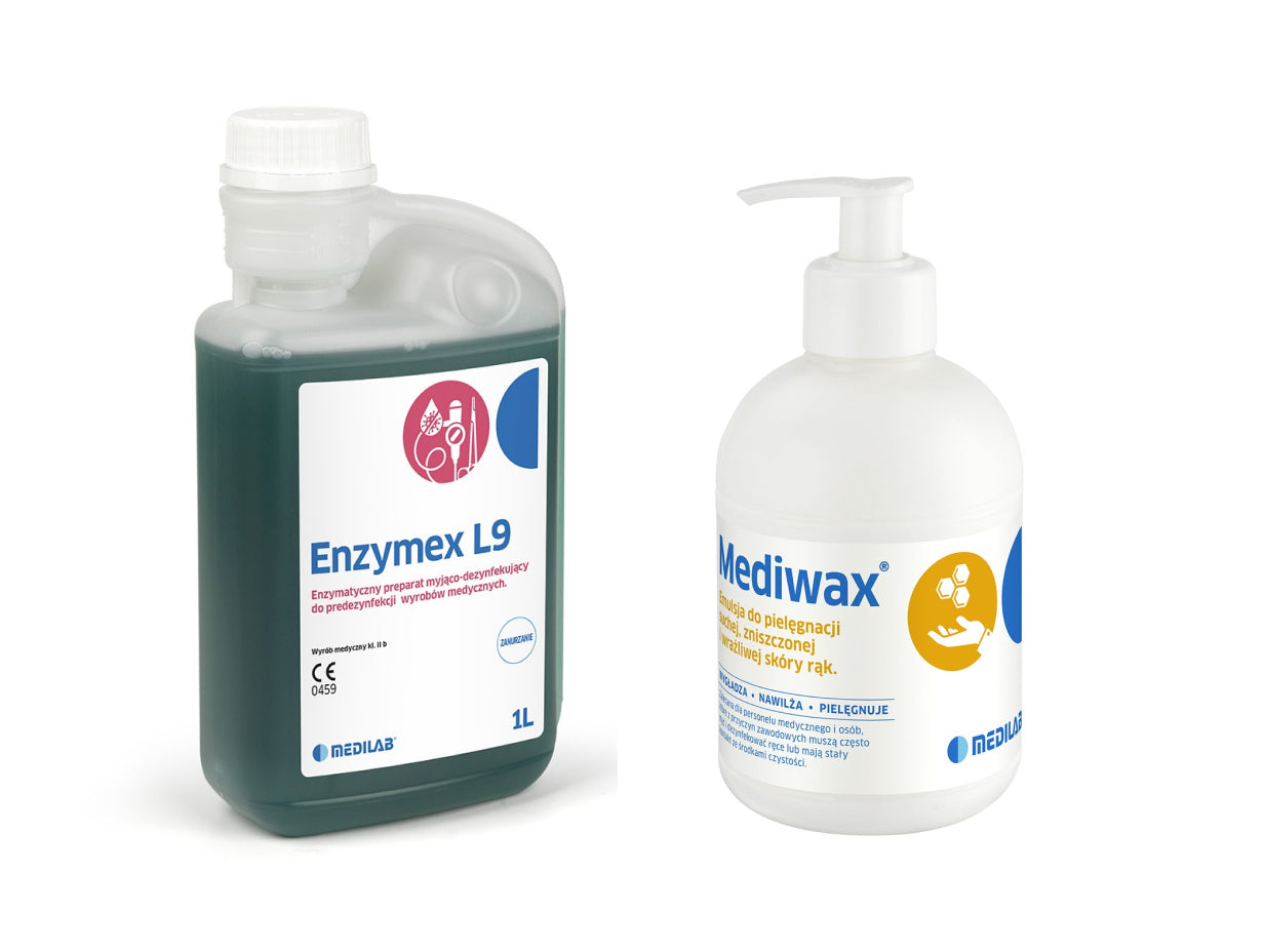Medilab Enzymex L9 1L + Gratis Mediwax Emulsja 330ml