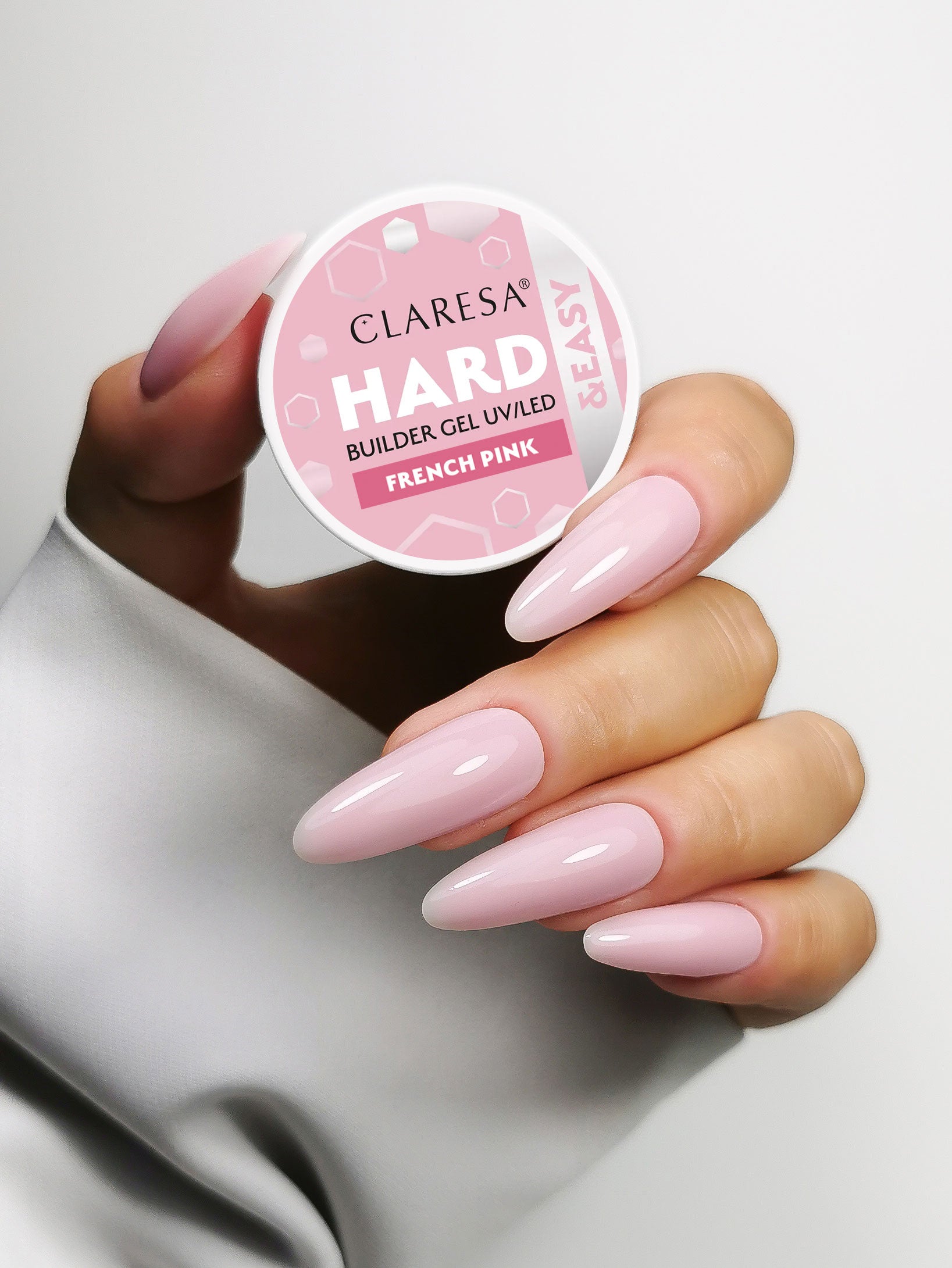 Claresa Żel Budujący Hard&Easy Builder Gel French Pink 12g