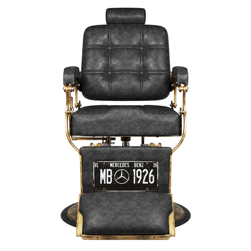 GABBIANO FOTEL BARBERSKI BOSS MB OLD LEATHER CZARNY