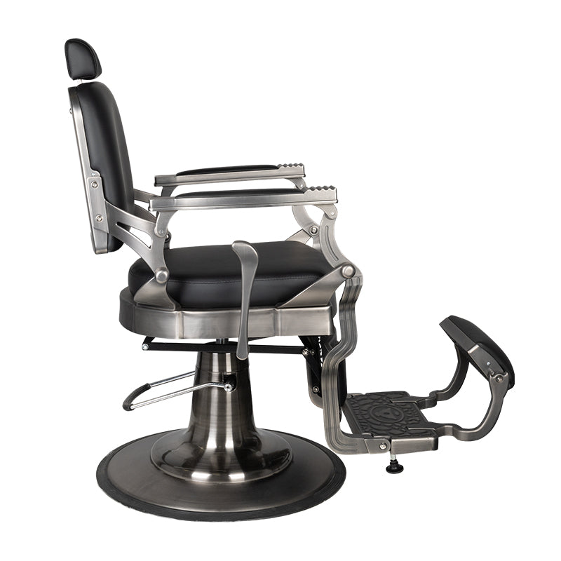 GABBIANO FOTEL BARBERSKI CORRADO SATIN CZARNY