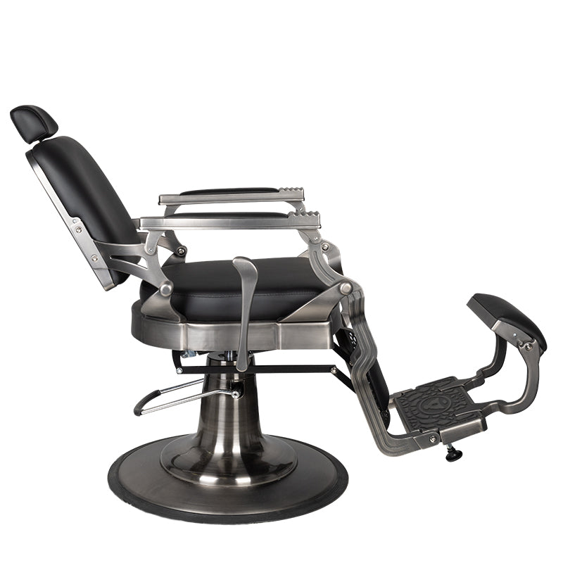 GABBIANO FOTEL BARBERSKI CORRADO SATIN CZARNY