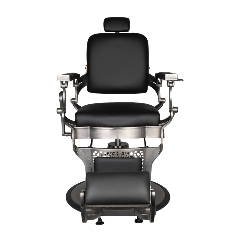 GABBIANO FOTEL BARBERSKI CORRADO SATIN CZARNY