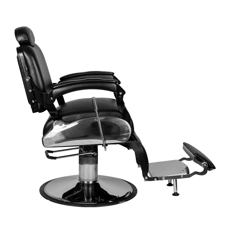 GABBIANO FOTEL BARBERSKI GIANNI CZARNY