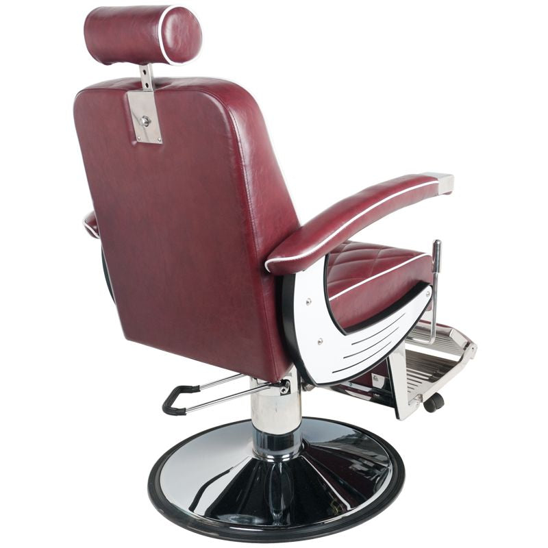 GABBIANO FOTEL BARBERSKI IMPERIAL BORDOWY