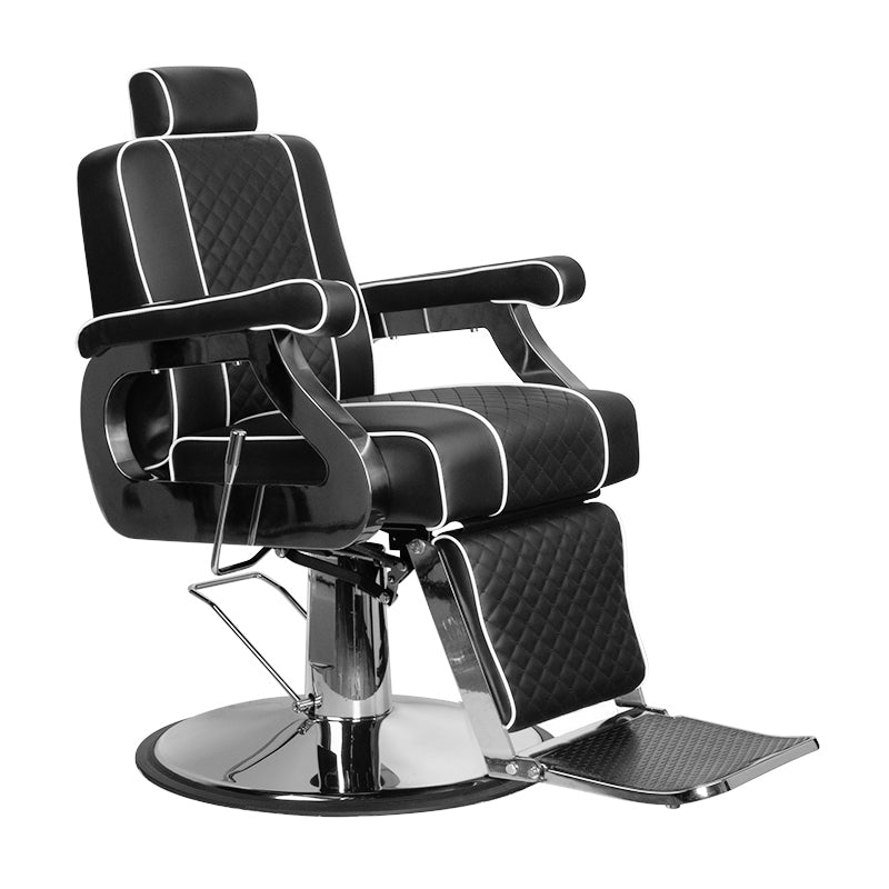 GABBIANO FOTEL BARBERSKI PAULO CZARNY