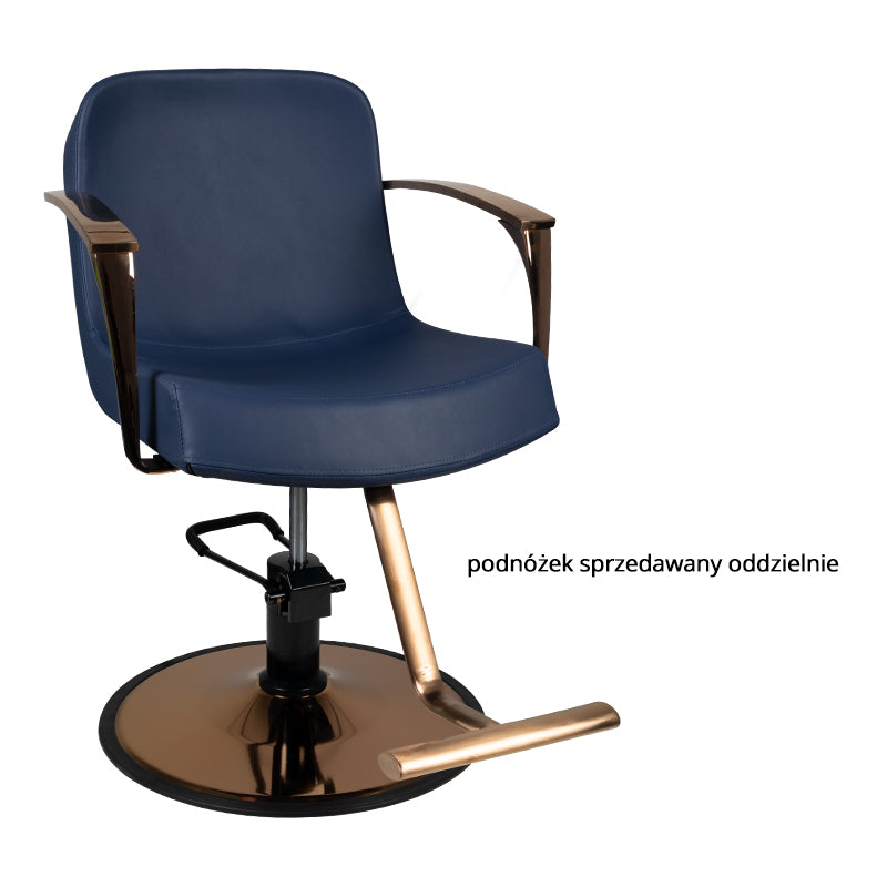 GABBIANO FOTEL DO STYLIZACJI MIEDZIANY BOLONIA GRANATOWY
