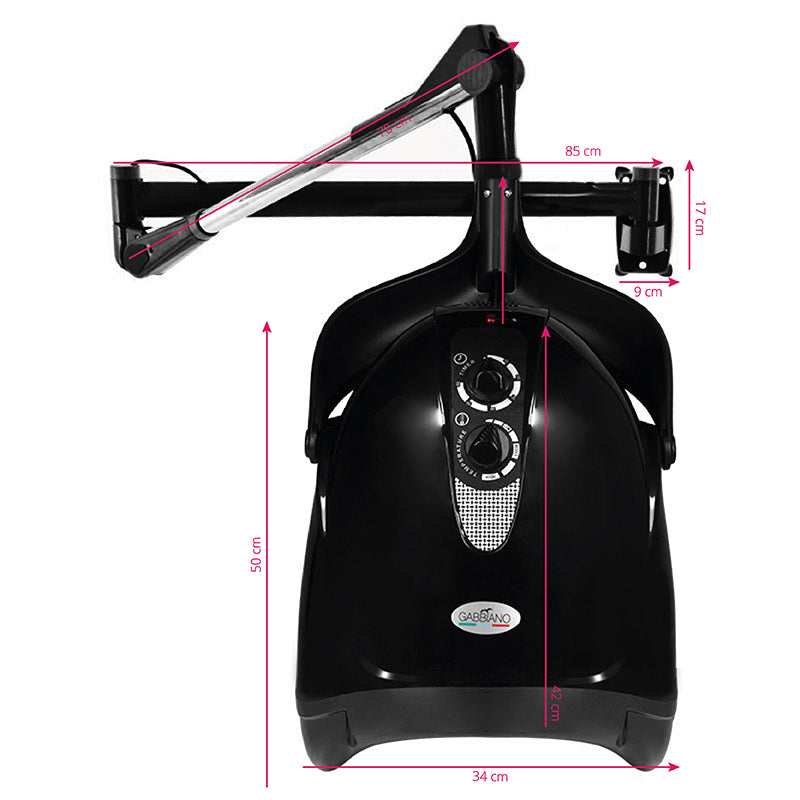GABBIANO SUSZARKA WISZĄCA HOOD DX-201W JEDNA PRĘDKOŚĆ CZARNA