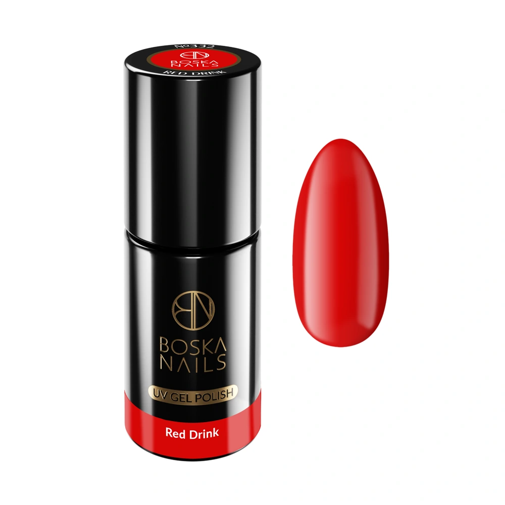 Boska Nails Lakier Hybrydowy Divine Red Drink No 332 6ml