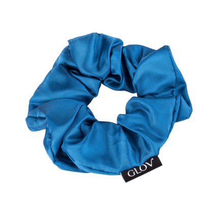 Glov - Gumki do Włosów Scrunchies 3-Pak Silk Satine Blue Set