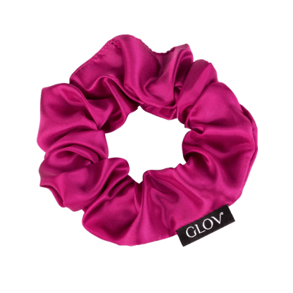 Glov - Gumki do Włosów Scrunchies 3-Pak Silk Satine Pink Set