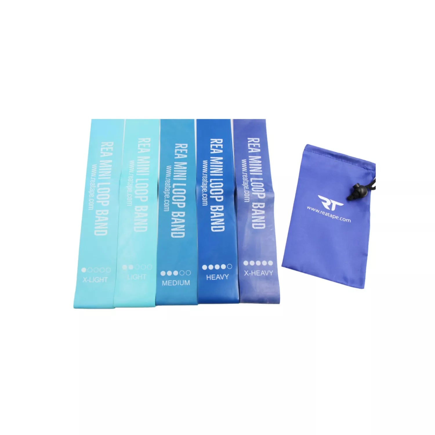 ReaTape - Rea Mini Loop Bands, Zestaw Gum Do Ćwiczeń (5 Sztuk), 1 Zestaw