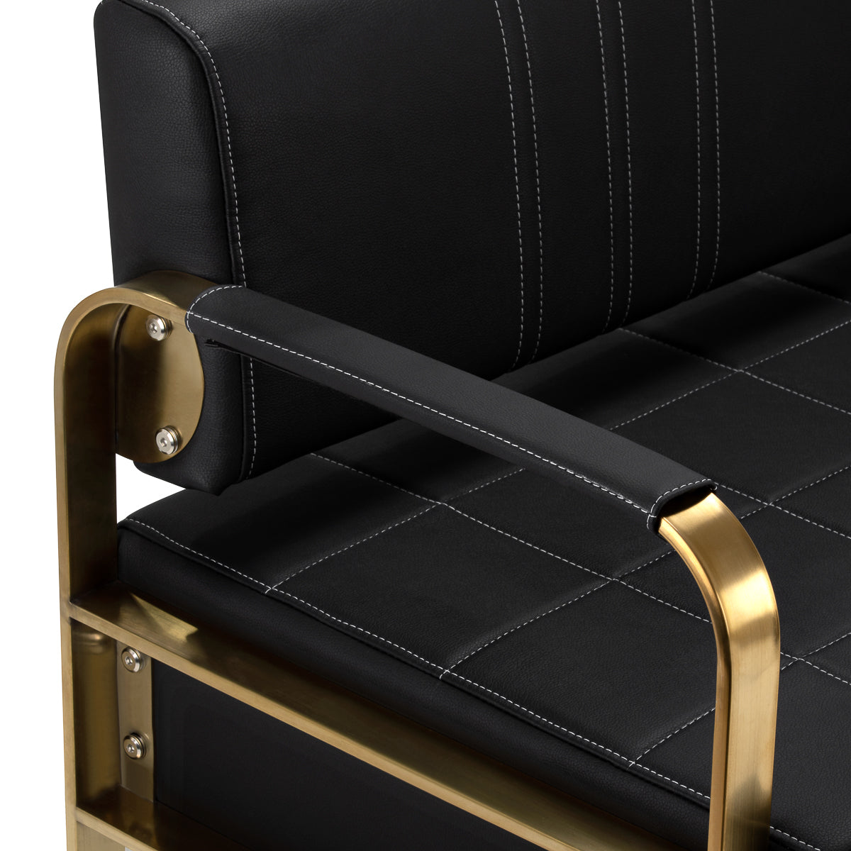 Gabbiano Sofa do poczekalni Avila złoto czarna