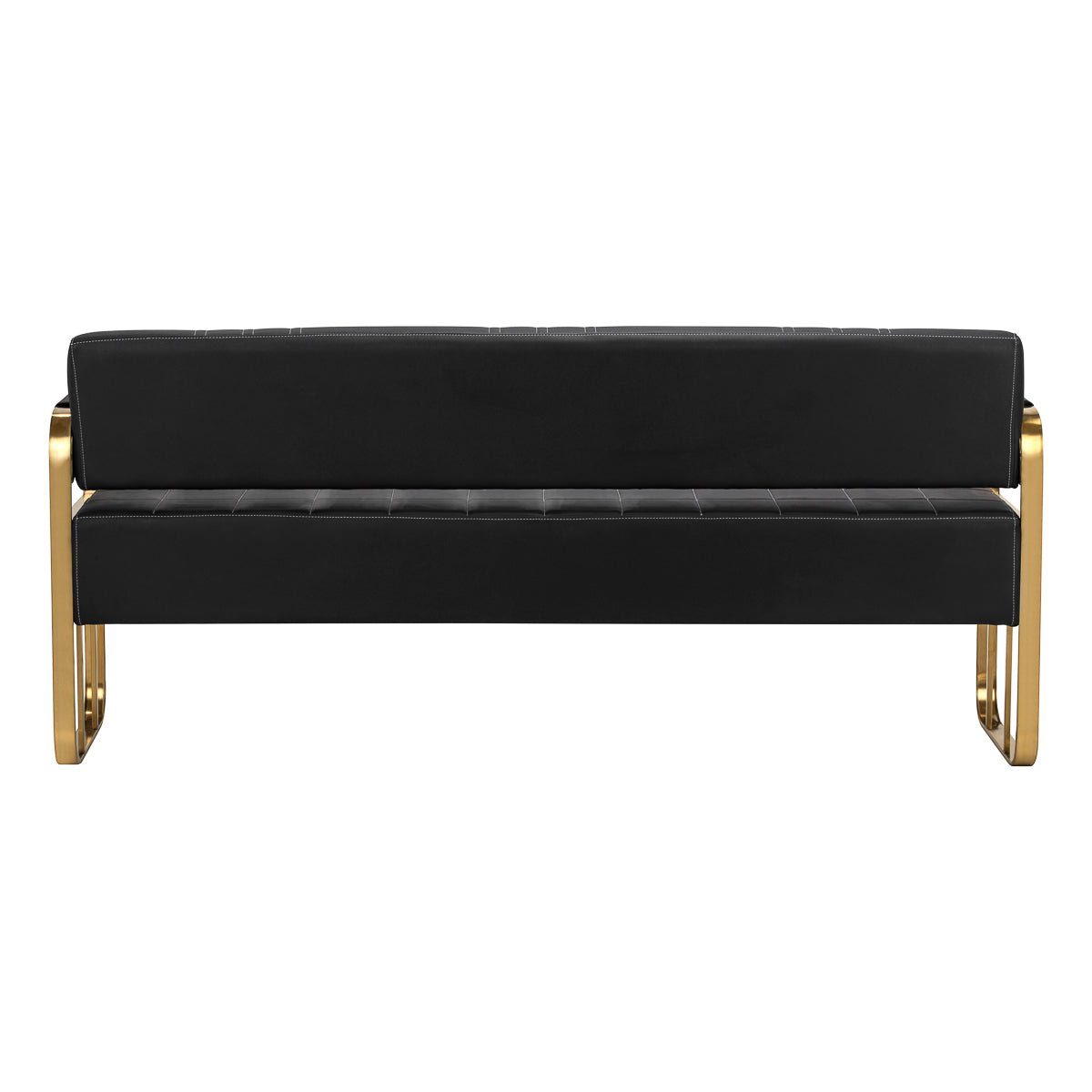 Gabbiano Sofa do poczekalni Avila złoto czarna