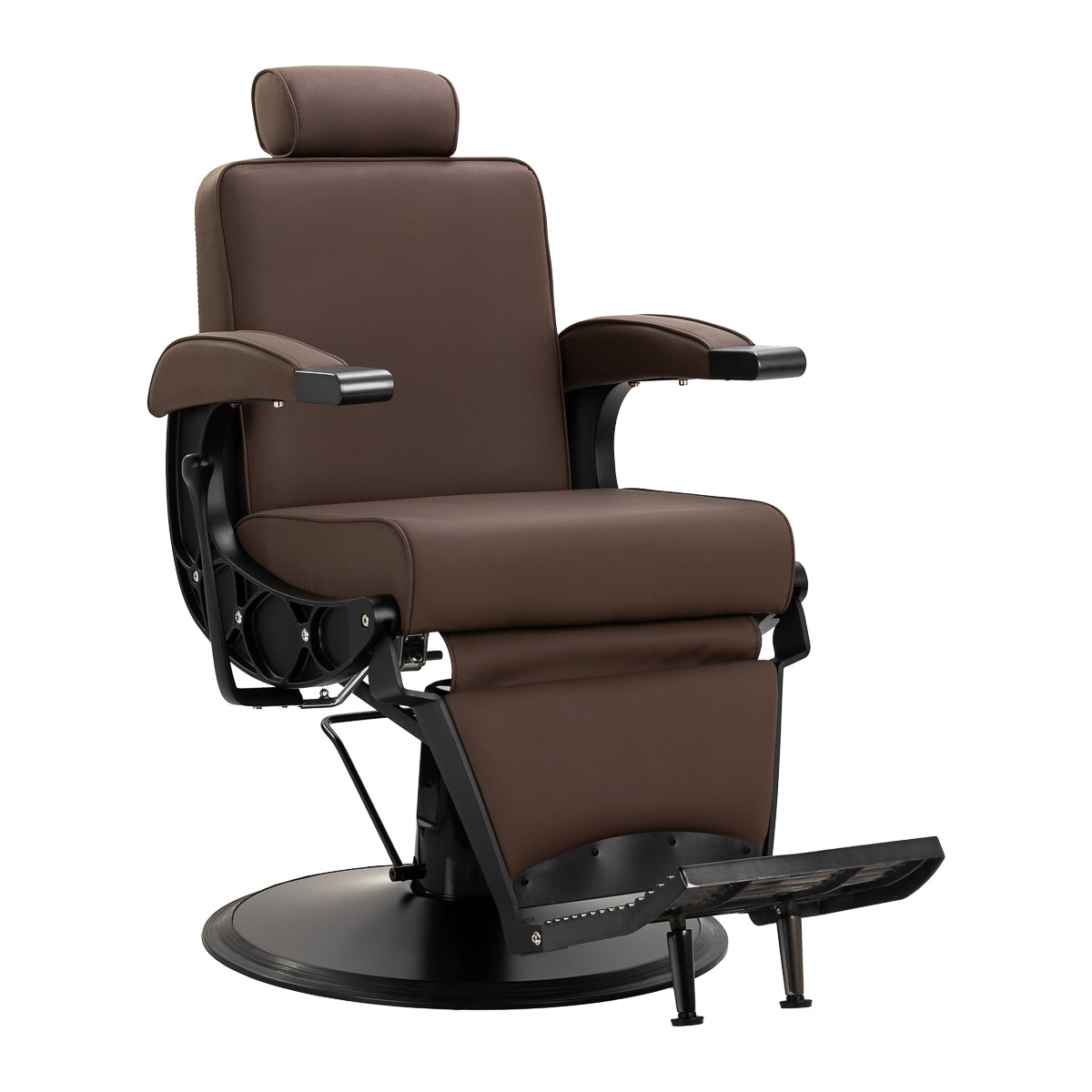Gabbiano fotel barberski Continental brązowy