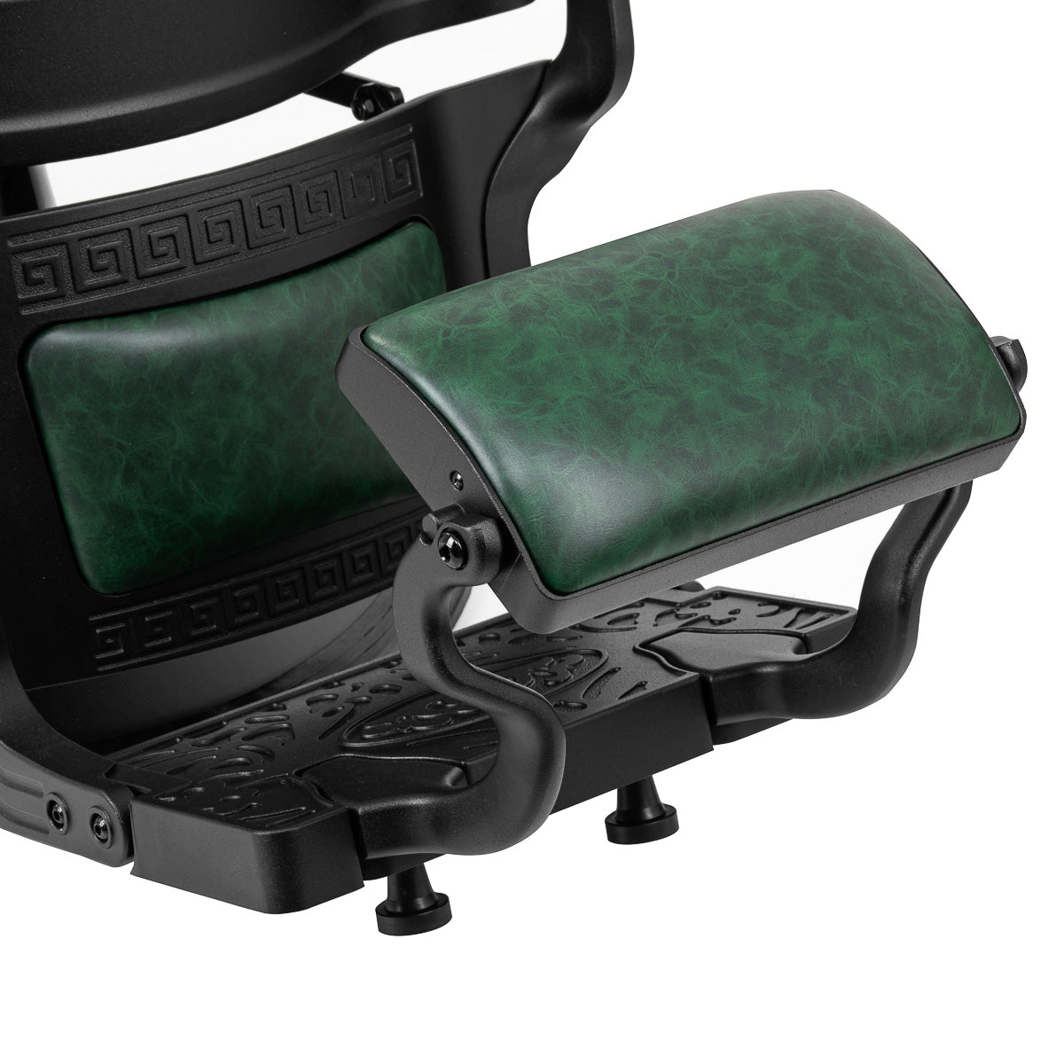 Gabbiano fotel barberski President zielony z czarną ramą