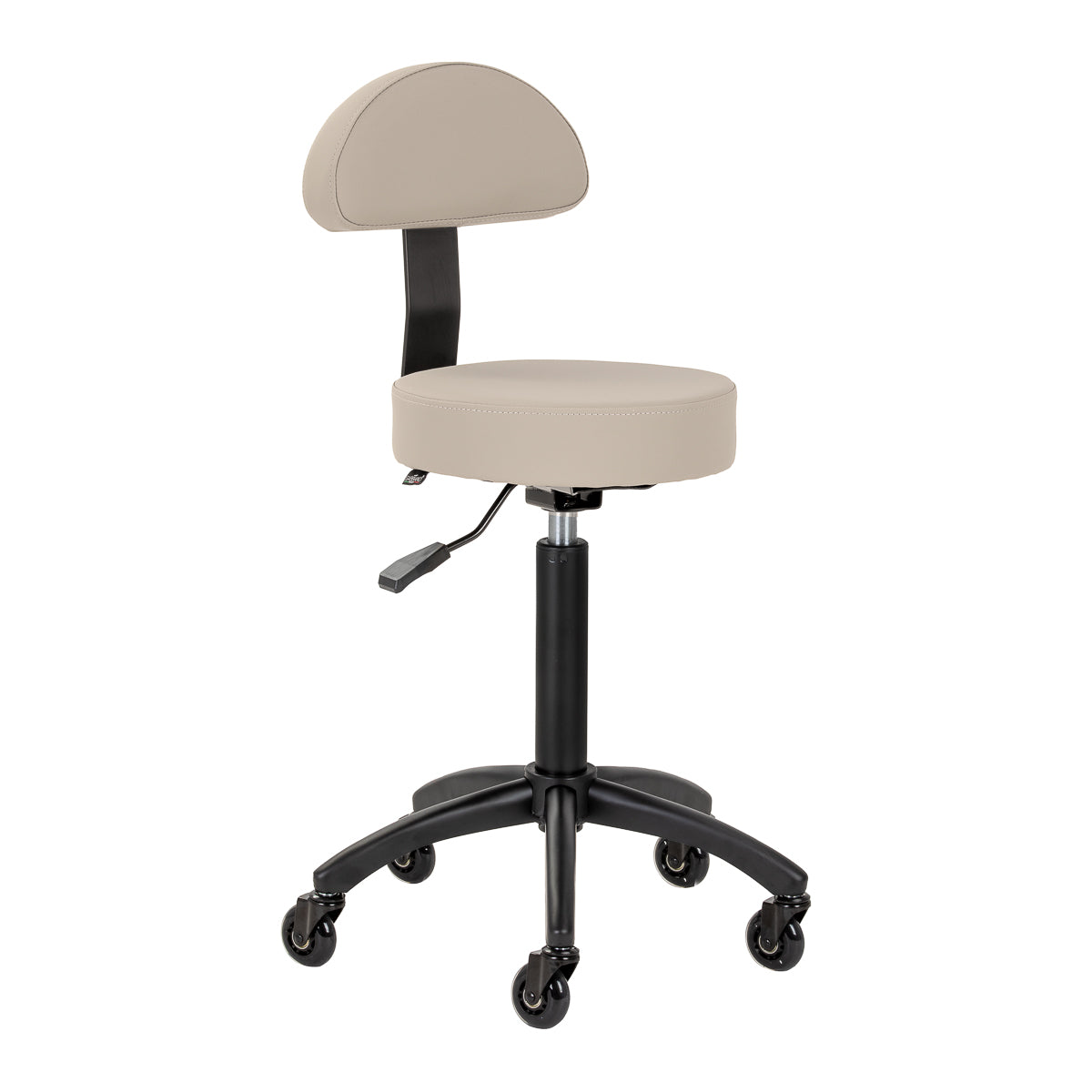 Gabbiano taboret fryzjerski D026 szarobeżowy