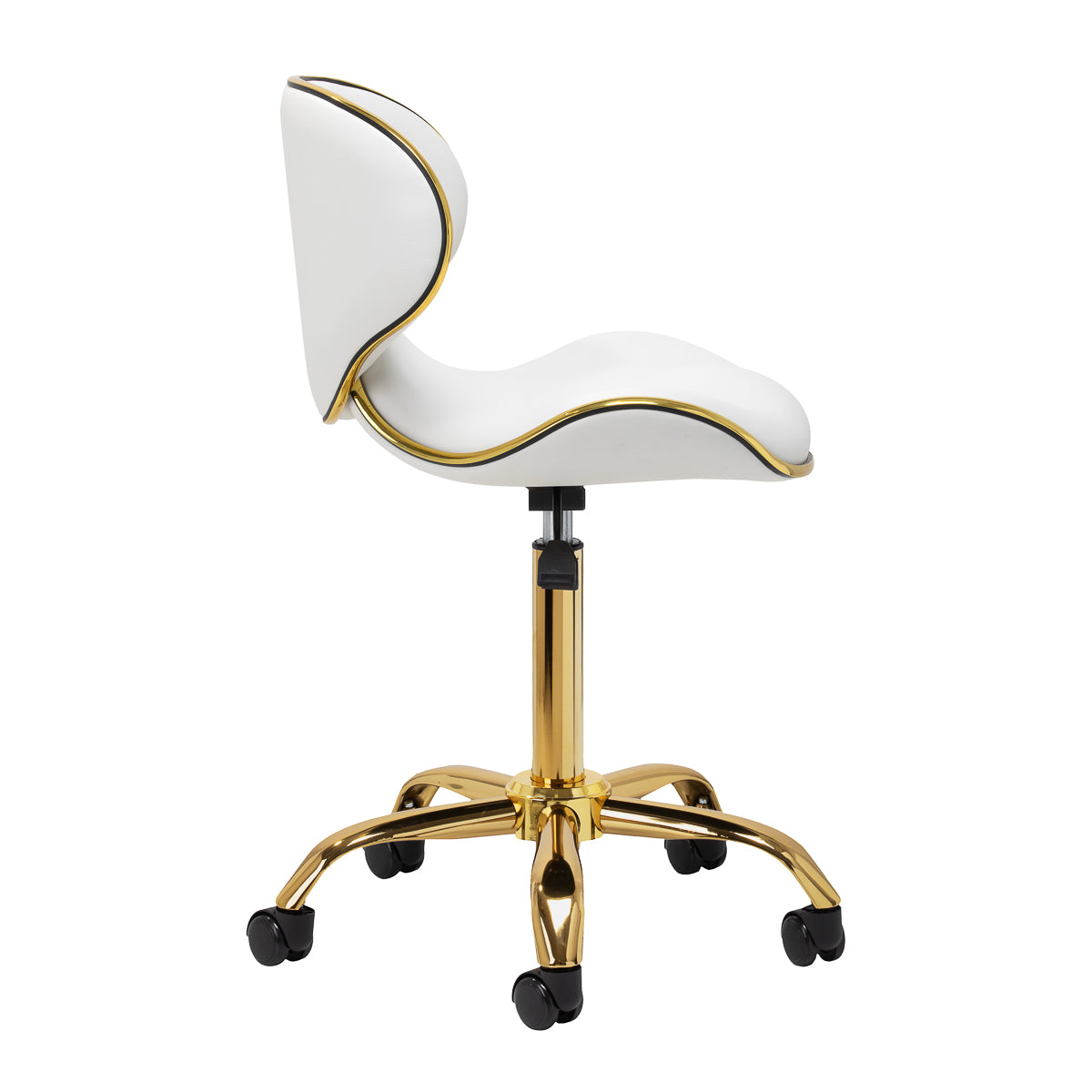 Gabbiano taboret kosmetyczny Q-4599G Złoto Biały