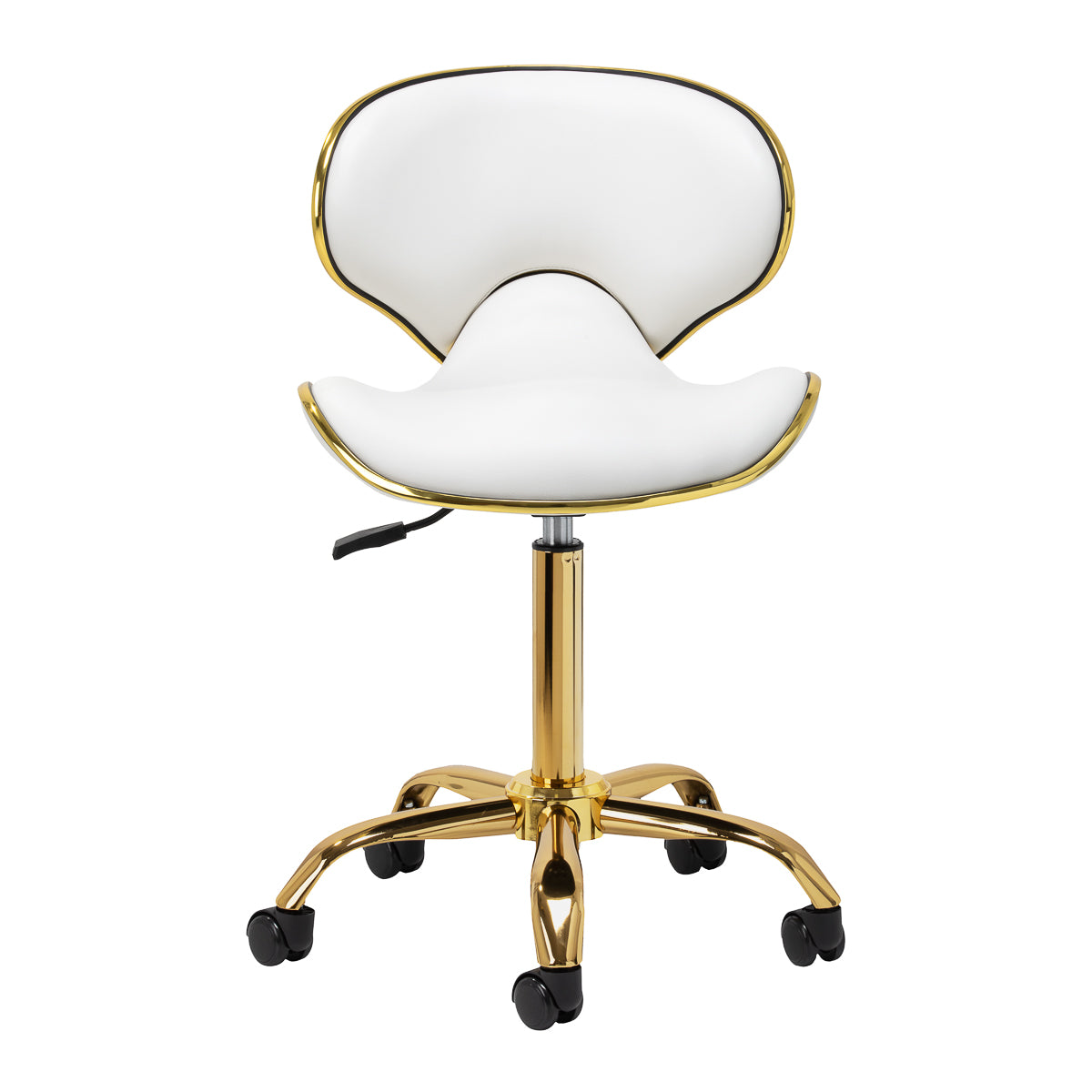 Gabbiano taboret kosmetyczny Q-4599G Złoto Biały