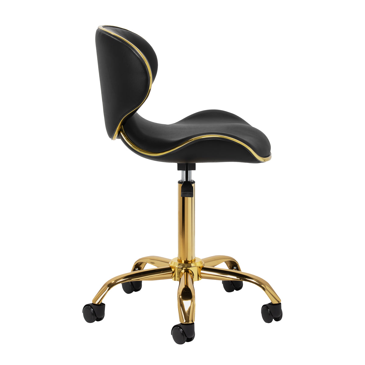 Gabbiano taboret kosmetyczny Q-4599G czarny V2