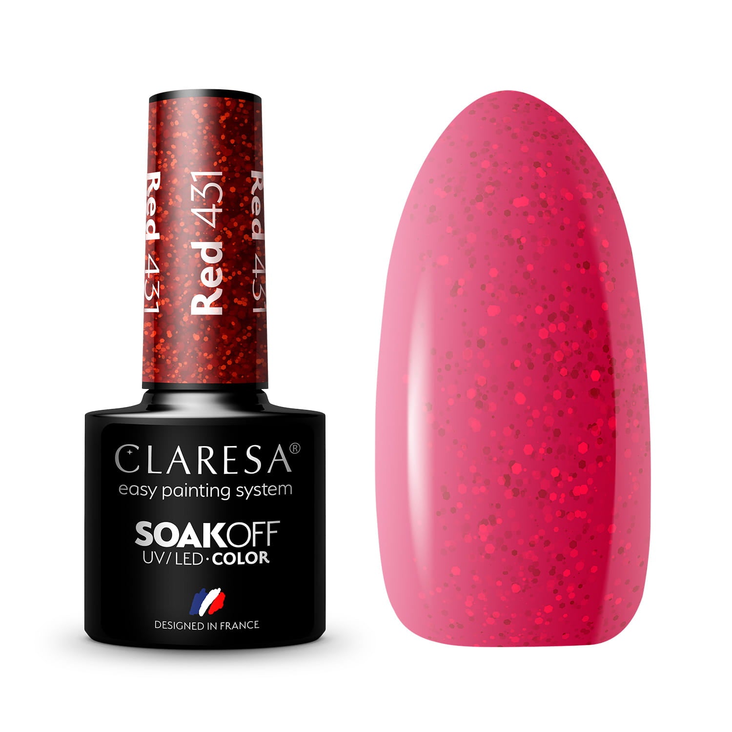 Claresa - Lakier hybrydowy RED 431 -5g