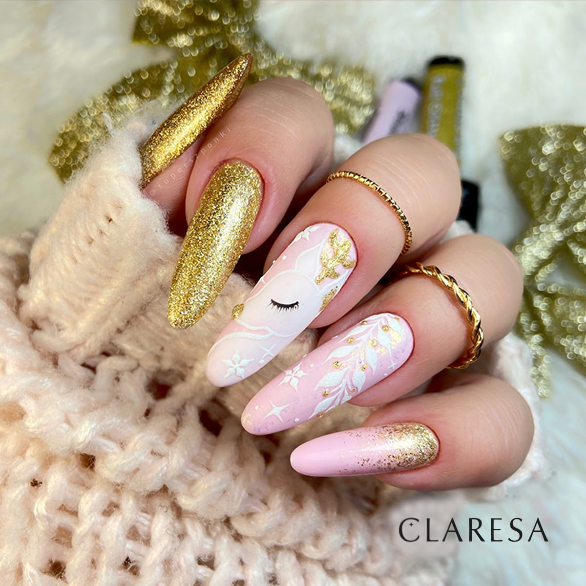Claresa - Lakier hybrydowy FULL GLITTER 3 -5g