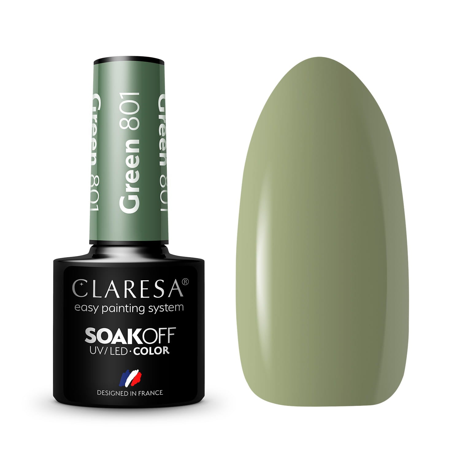 Claresa - Lakier hybrydowy GREEN 801 -5g