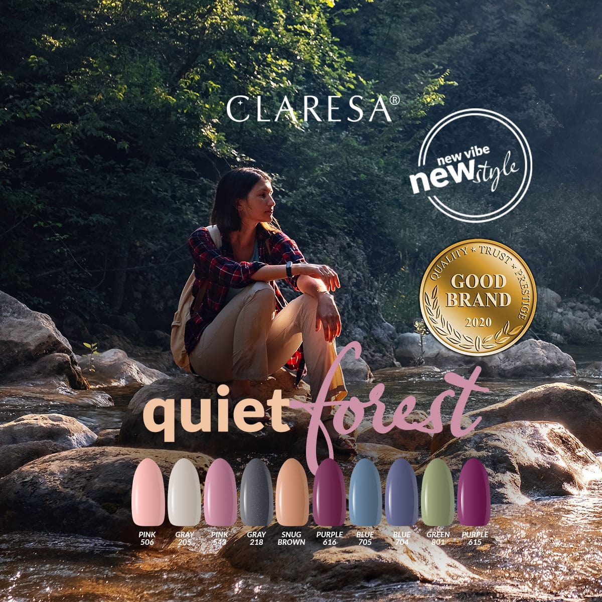 Claresa - Lakier hybrydowy GREEN 801 -5g