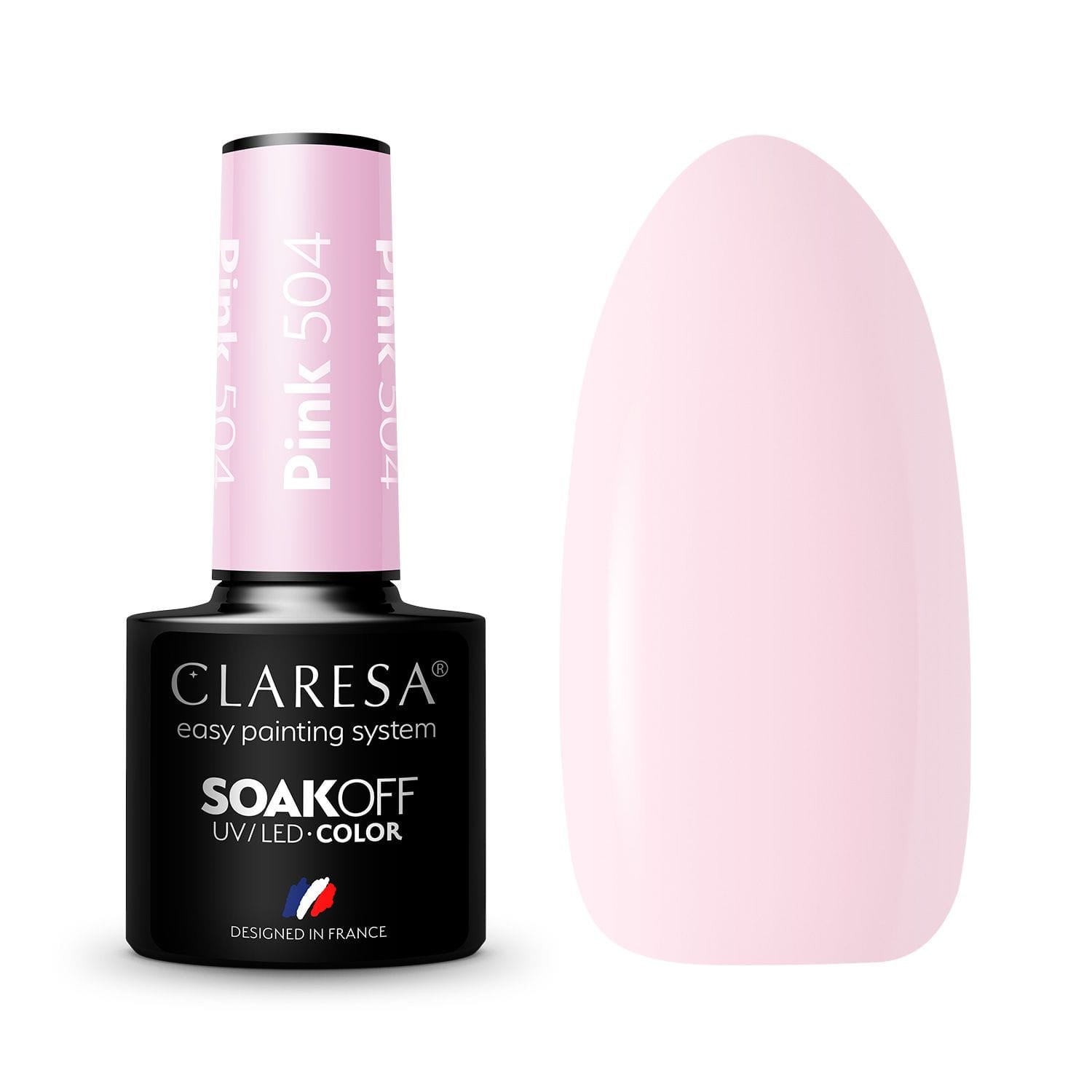 Claresa - Lakier hybrydowy PINK 504 -5g