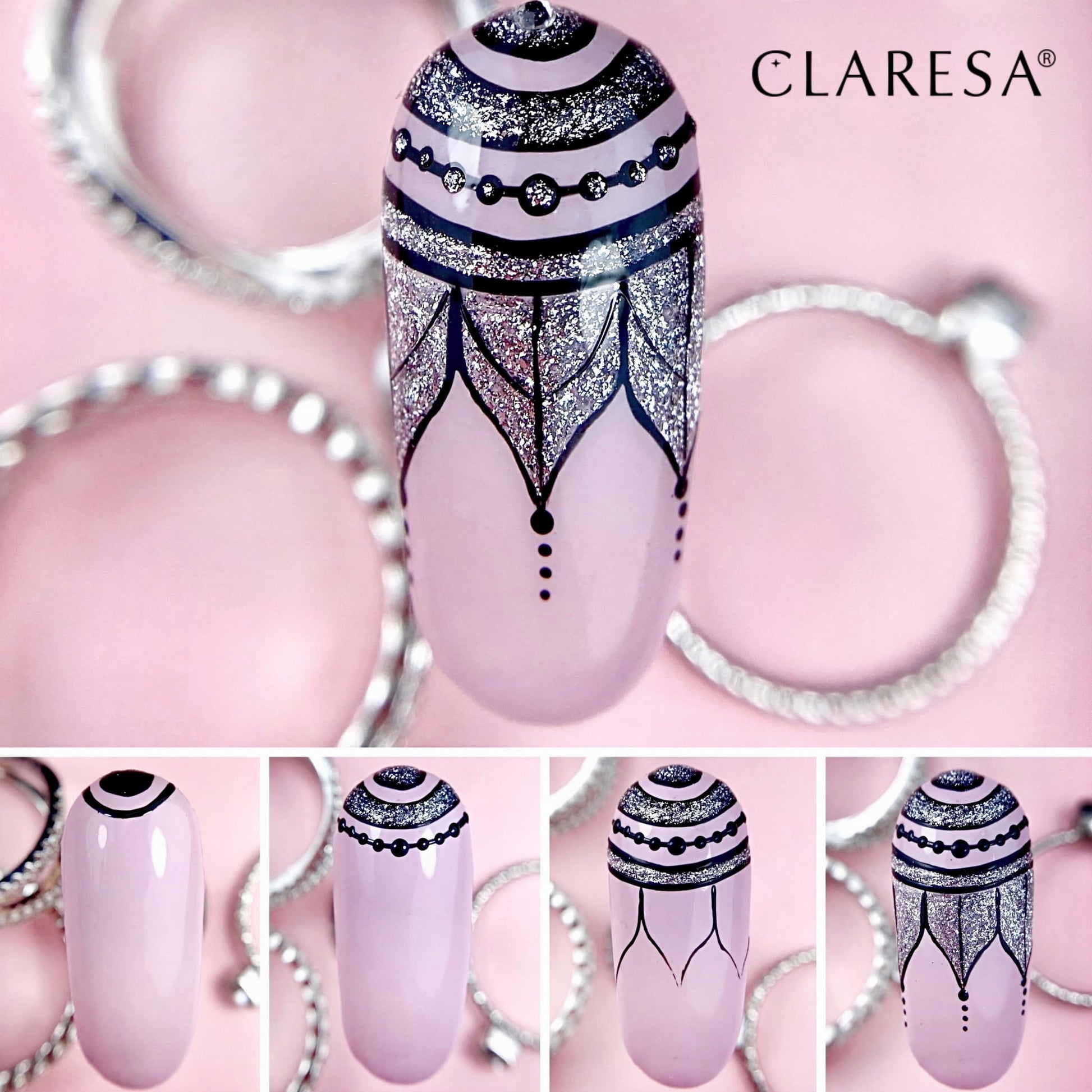 Claresa - Lakier hybrydowy PINK 504 -5g