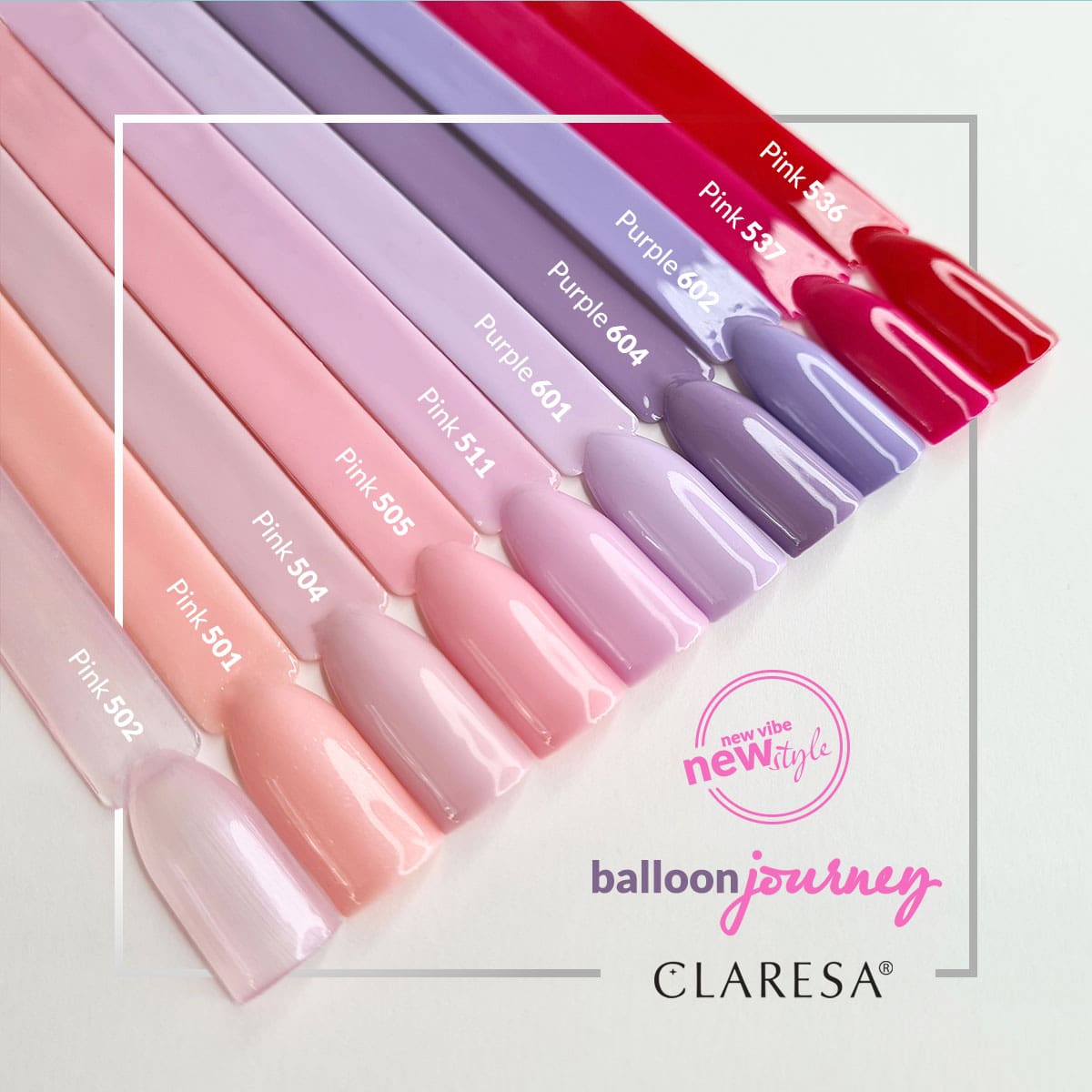 Claresa - Lakier hybrydowy PINK 511 -5g