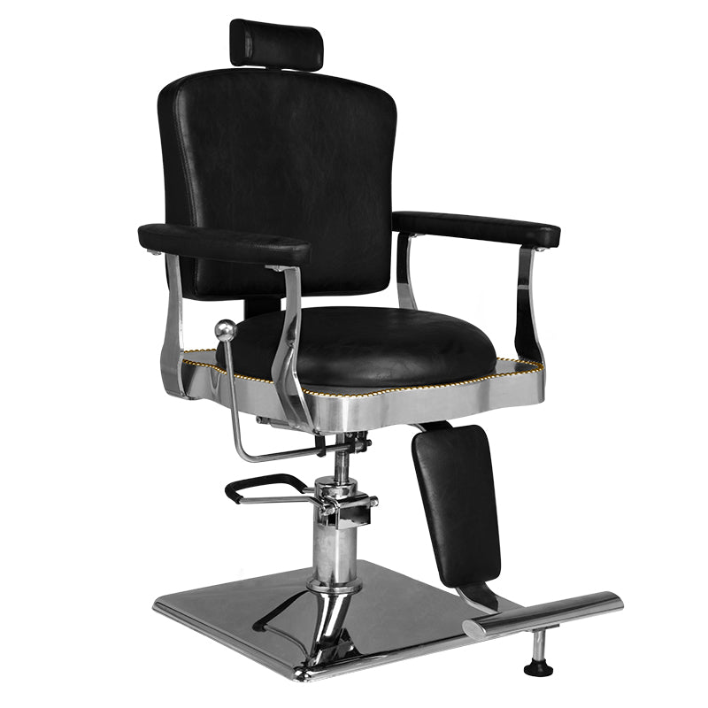 HAIR SYSTEM FOTEL BARBERSKI SM180 CZARNY