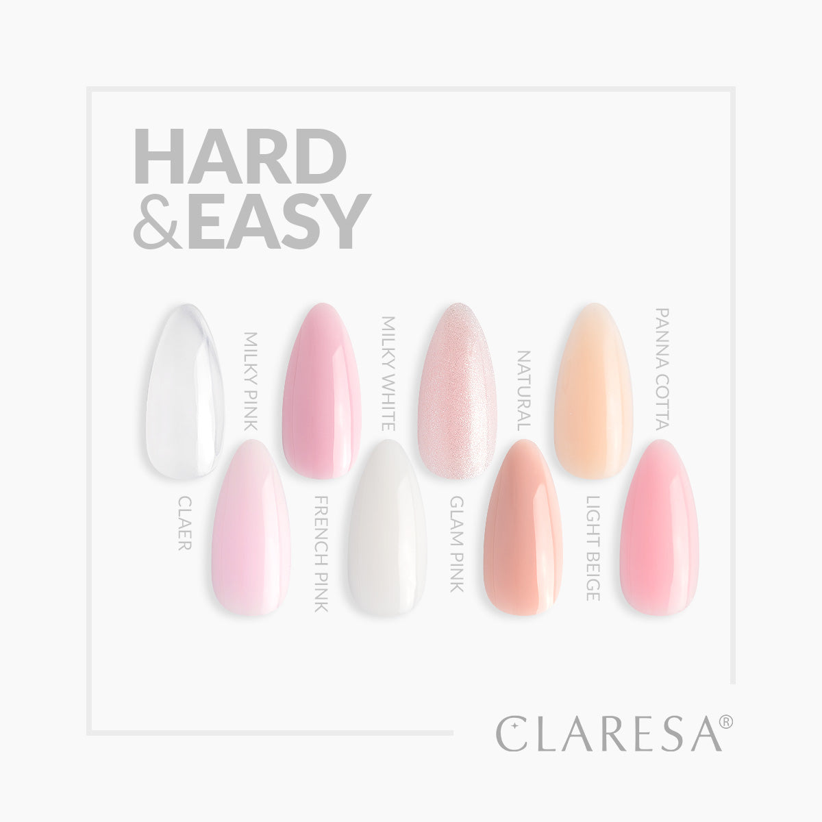 Claresa Żel Budujący Hard&Easy Builder Gel Glam Pink 12g