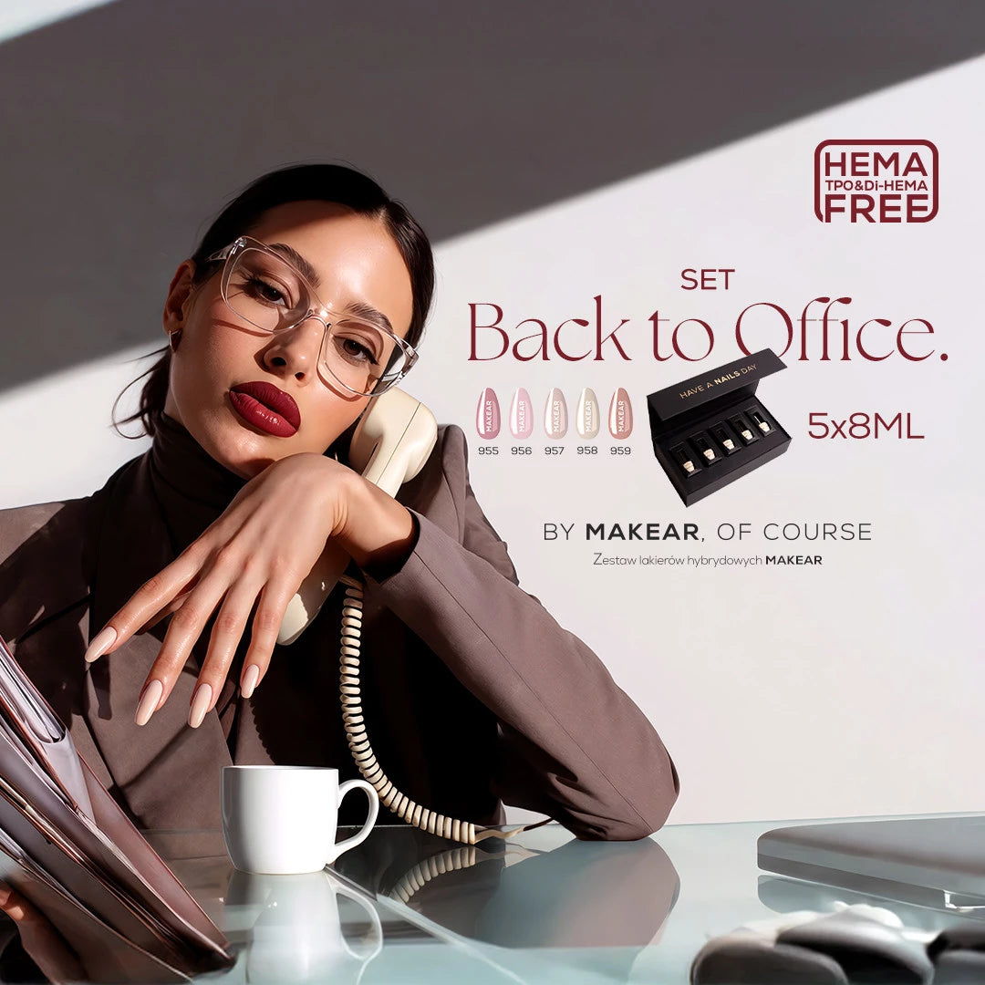 Makear Limitowany Zestaw Back To Office , Lakiery Hybrydowe 5x8ml