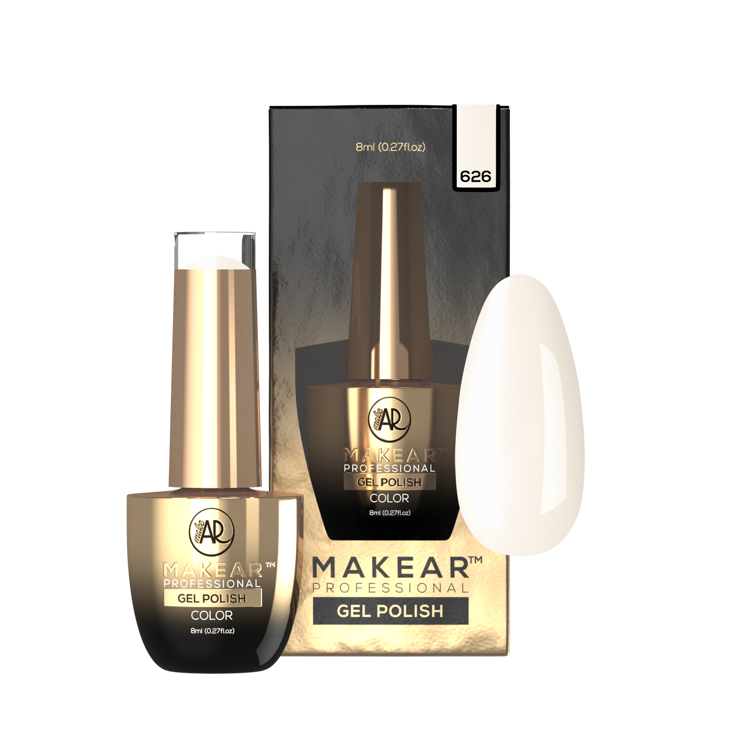Makear Lakier Hybrydowy 626 Jasmine 8Ml