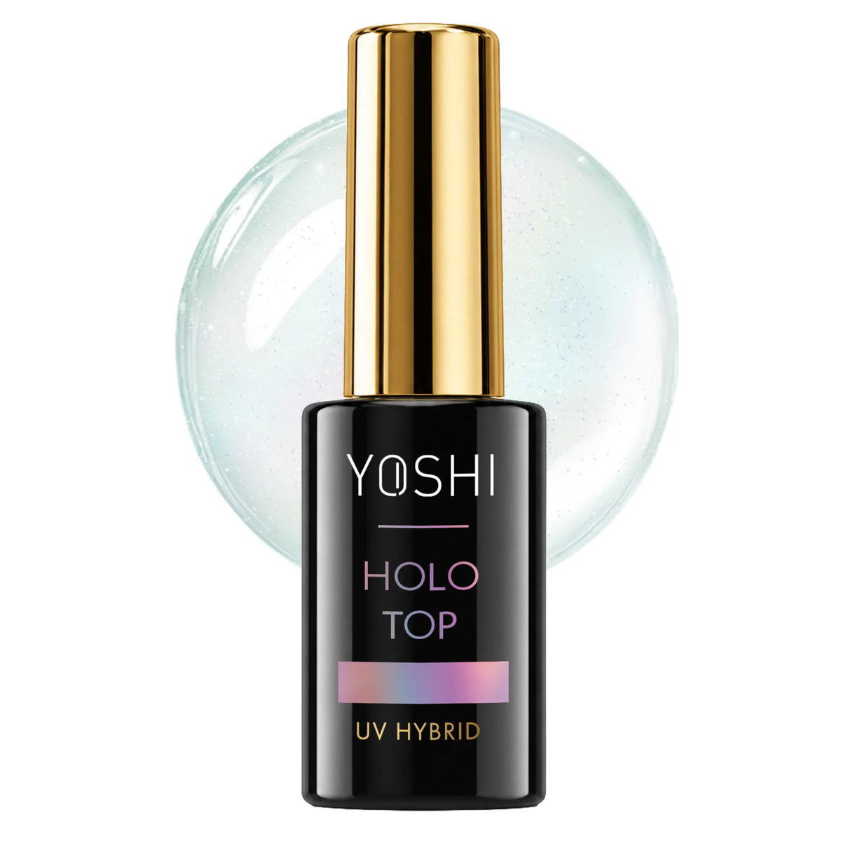 Yoshi Top Holo UV Hybrid Transparentny top holograficzny 10 ml