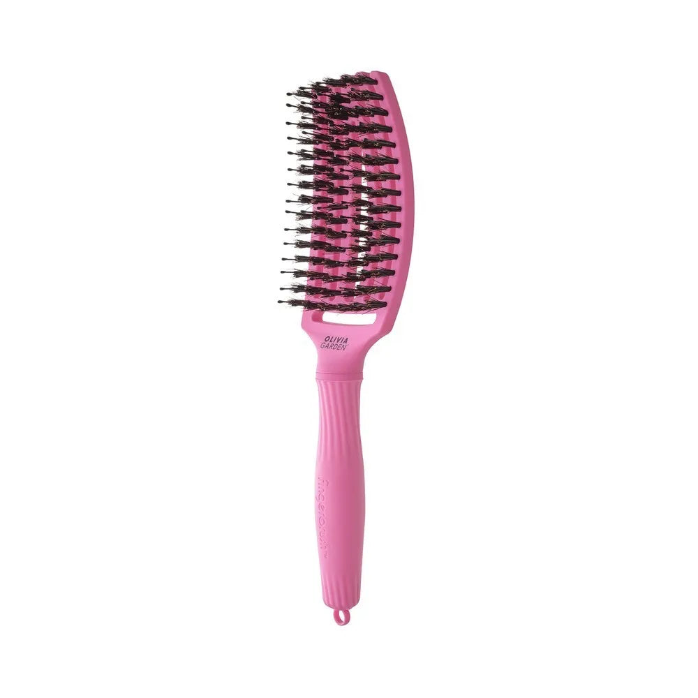 Olivia Garden Fingerbrush Szczotka Do Rozczesywania Fingerbrush "Róż Po Zdrowie" Bubble Pink