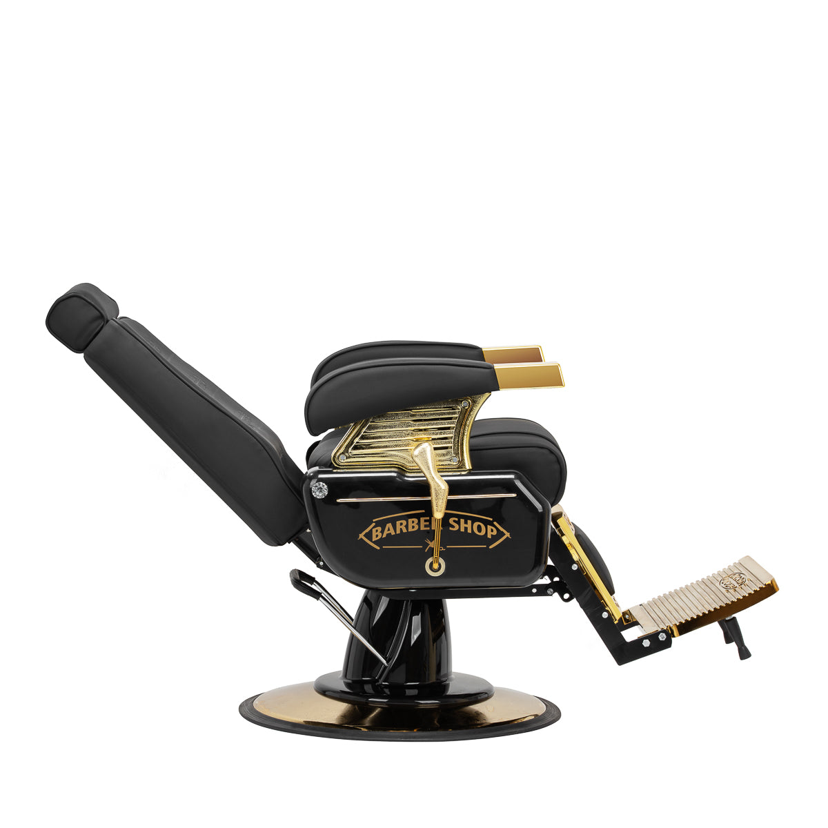 Hair System Fotel barberski MT-91 Złoto Czarny