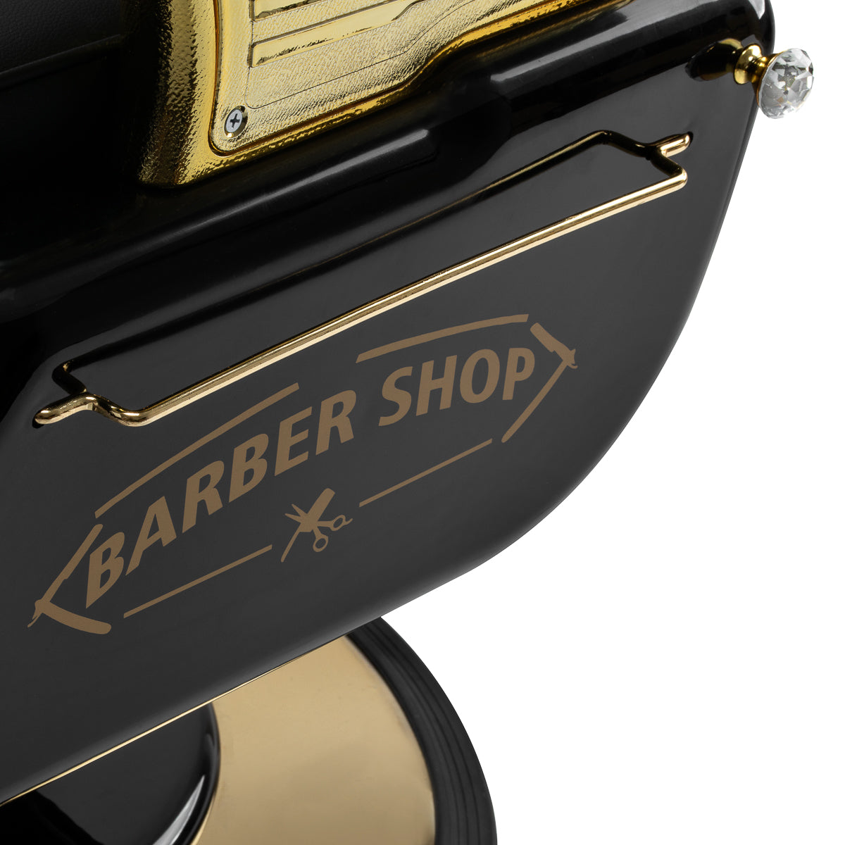 Hair System Fotel barberski MT-91 Złoto Czarny