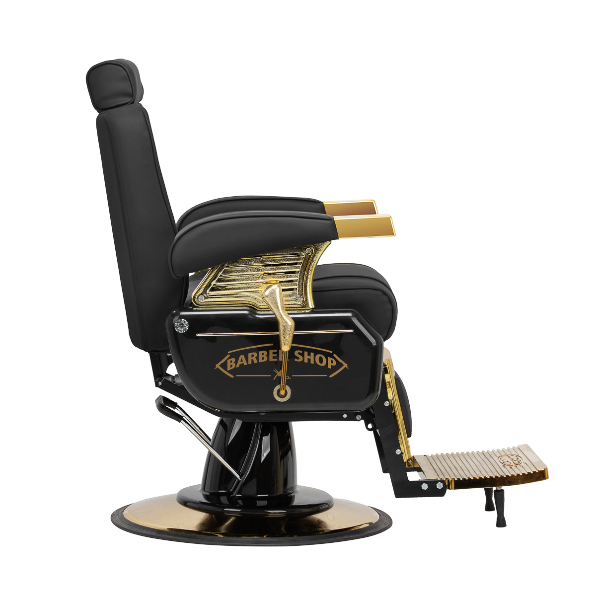Hair System Fotel barberski MT-91 Złoto Czarny