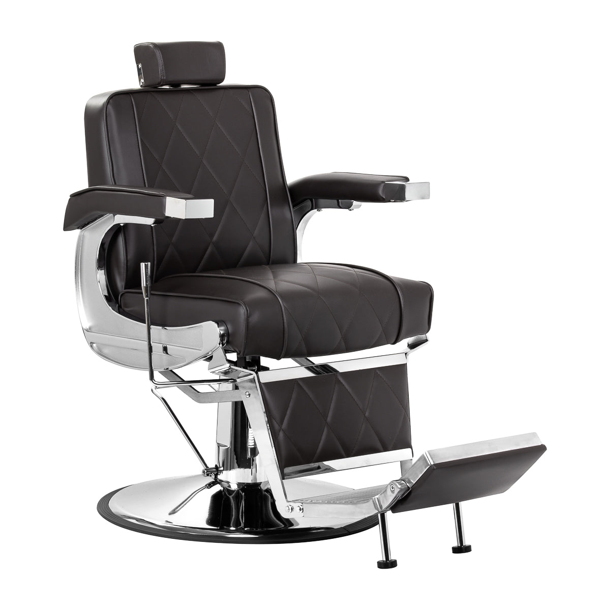 Hair System fotel barberski BM88066 brązowy