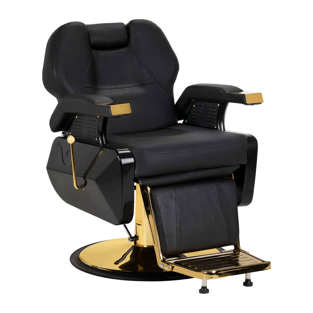 Hair System fotel barberski New York złoto czarny