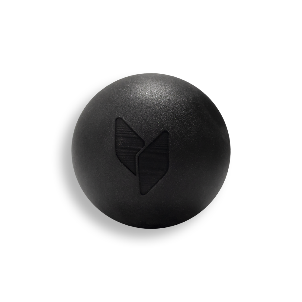 yellowMASSAGE Ball Silikonowa Piłeczka Do Masażu Czarna 6,5cm