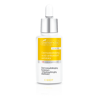 Bielenda C-Shot Dermorewitalizujący Kwasowo-Antyoksydacyjny Eksfoliator 10% Glow Peel, 30ml