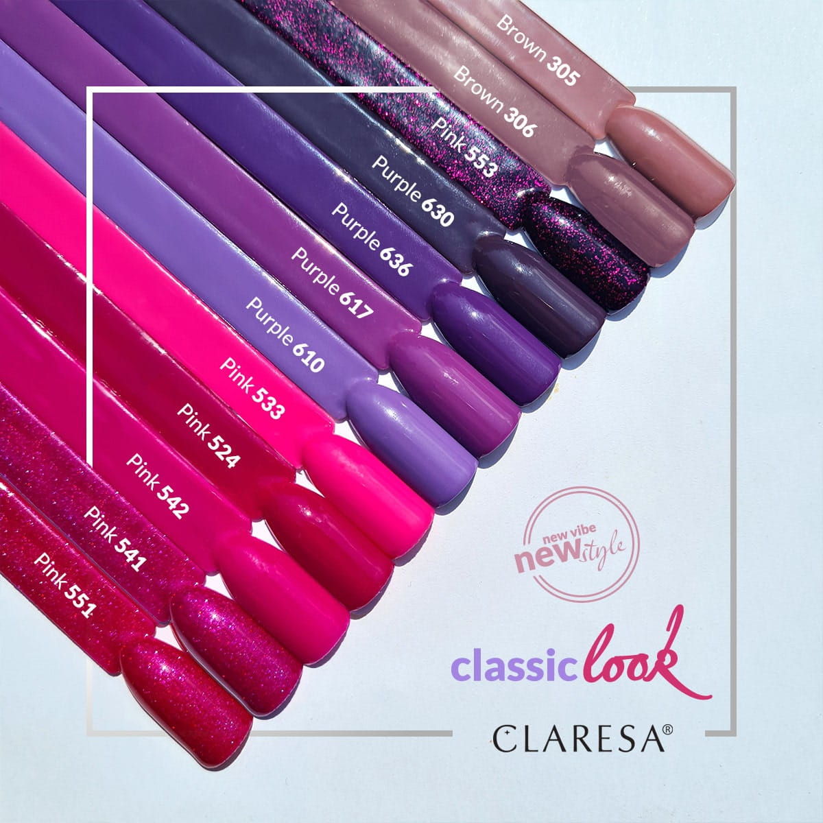 Claresa - Lakier hybrydowy PINK 541 -5g
