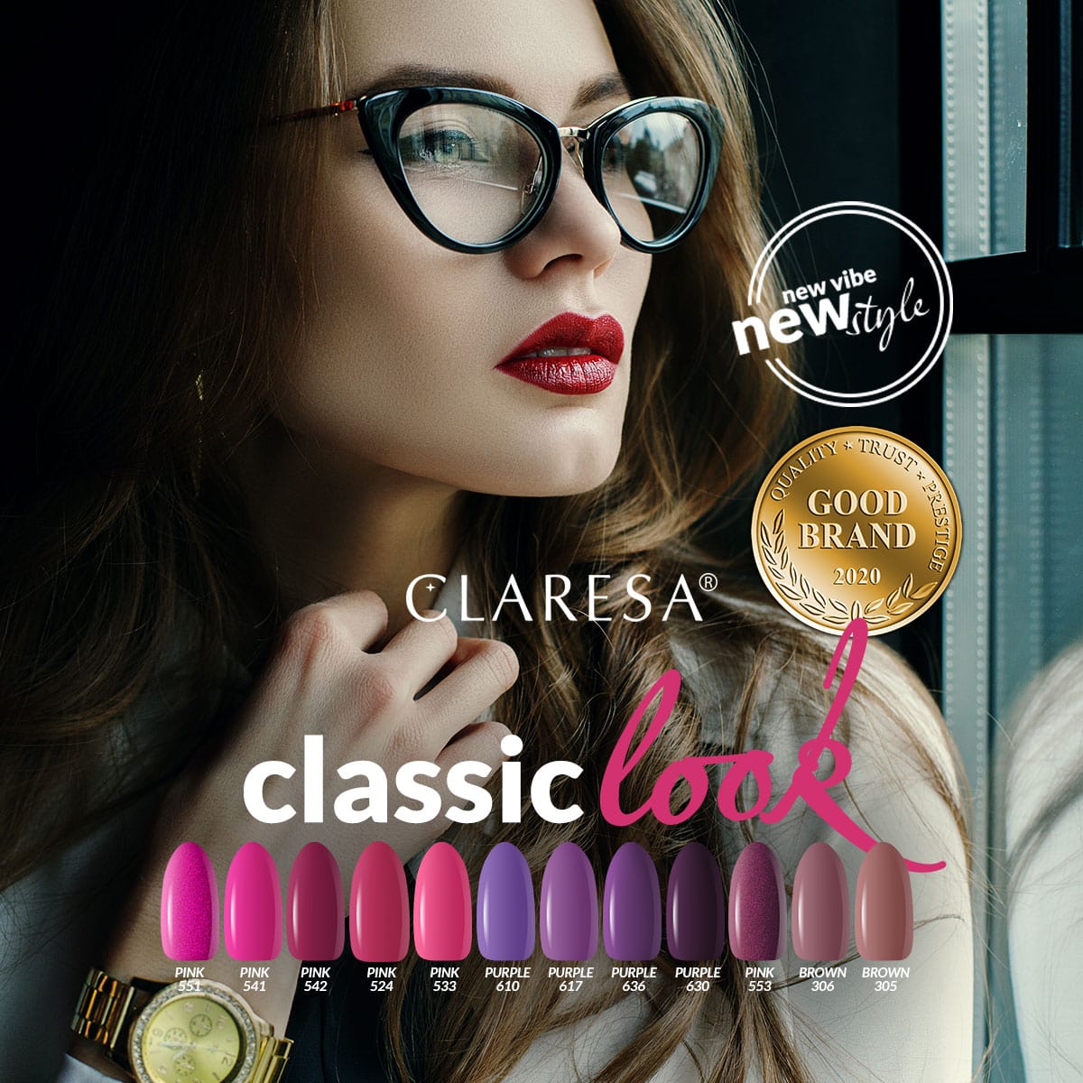 Claresa - Lakier hybrydowy PINK 541 -5g